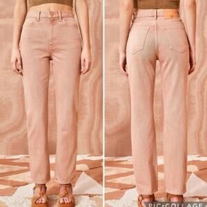 Ulla Johnson The Agnes Jean in Rosewood Wash Straight-Leg Size 27